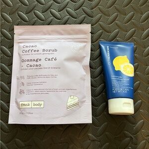 Frank Body Cacao Coffee Scrub & Ole Henriksen Lemonade Smoothing Scrub - NEW